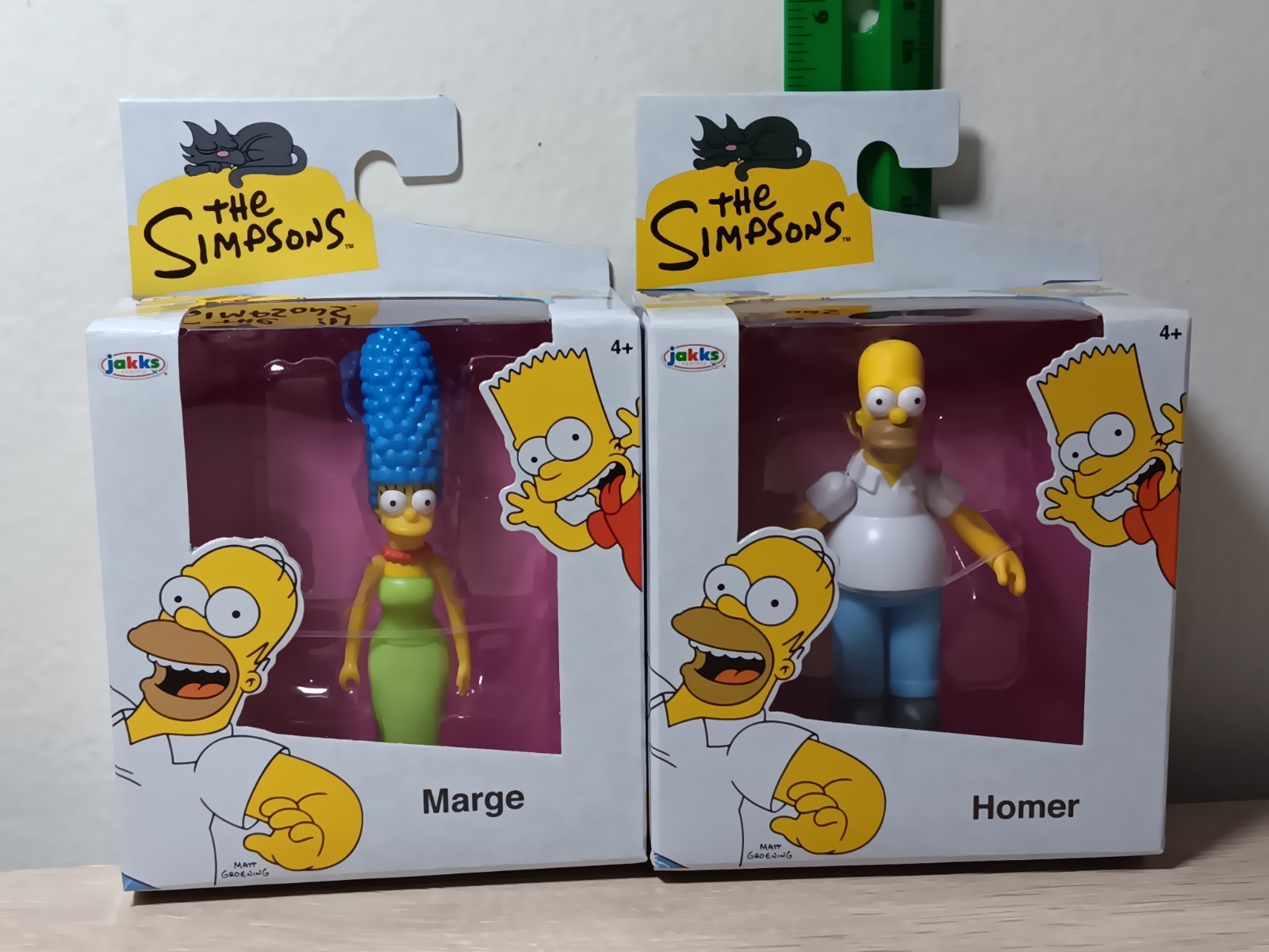 *FREE SHIP* 2.5″ HOMER + MARGE The Simpsons Figure Jakks Pacific FOX