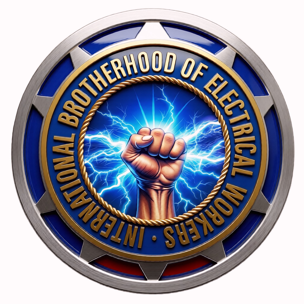 IBEW Union Electrician – “ONE OF A KIND FIST” – 3″ Decal / Stickers