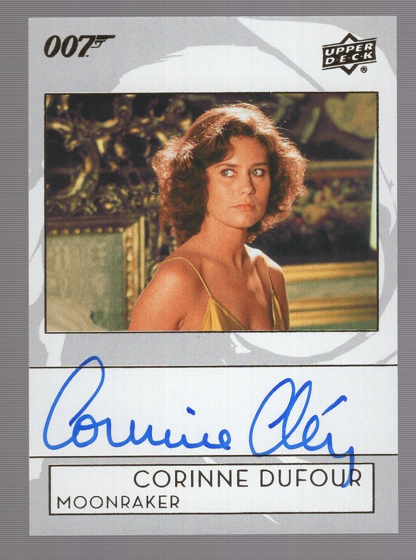 CORINNE CLERY AS CORINNE DUFOUR 2019 UPPER DECK JAMES BOND AUTO **MOONRAKER**