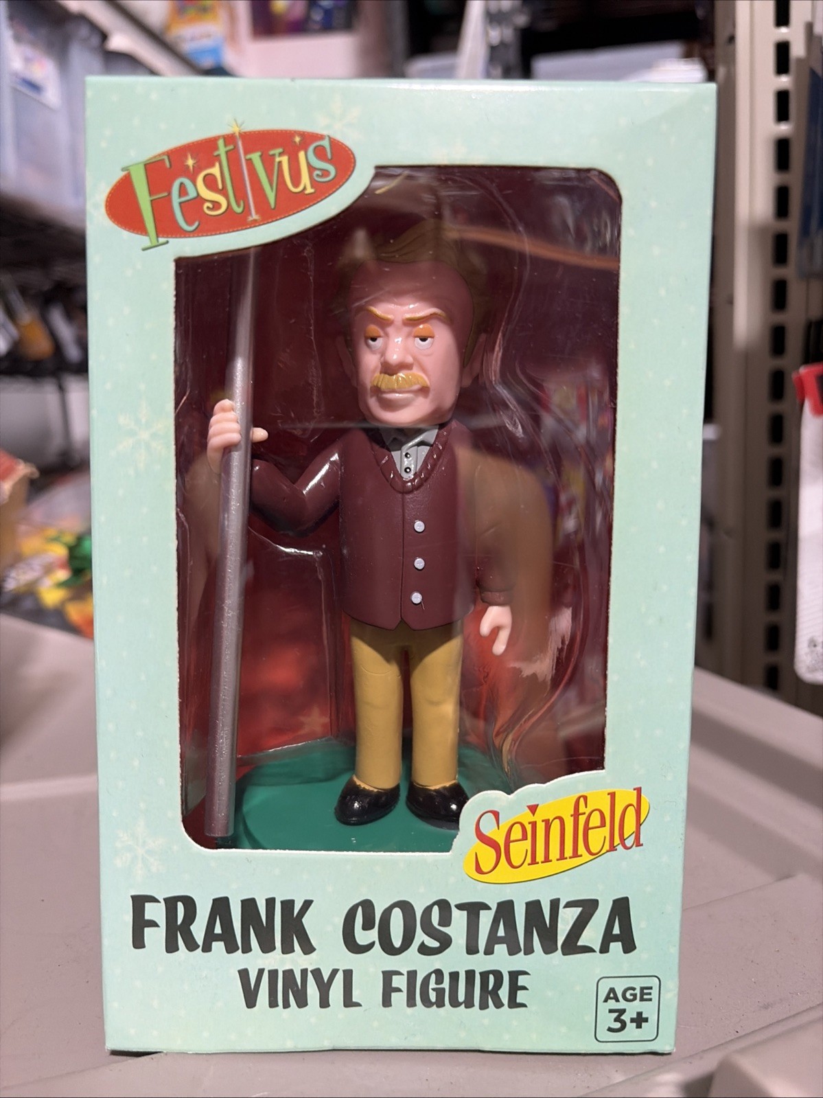 Seinfeld FESTIVUS Frank Costanza Vinyl Figure with Pole by CultureFly – New