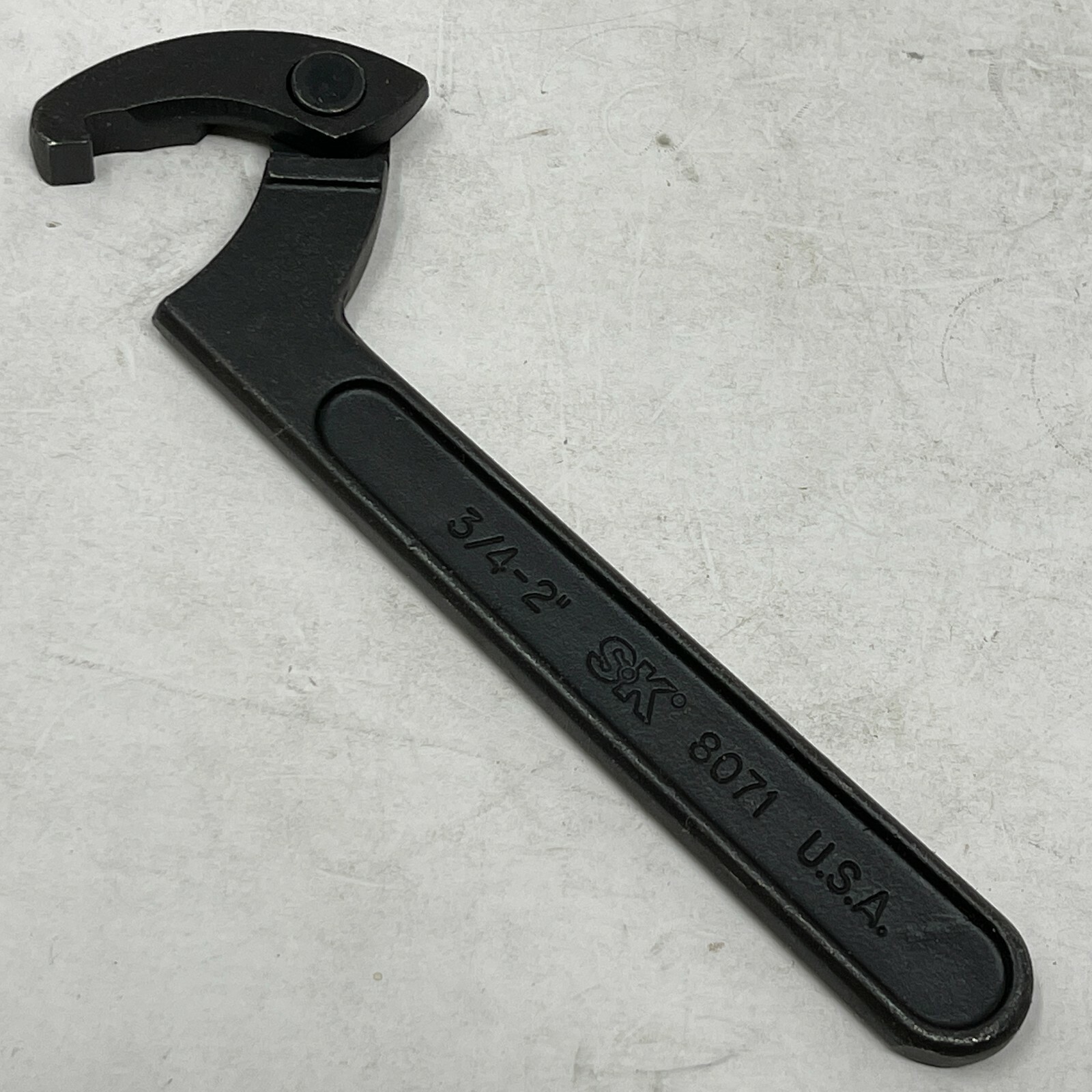 Vintage SK S-K Tools No. 8071 3/4″ – 2″ Spanner Hook Wrench Made in USA NOS