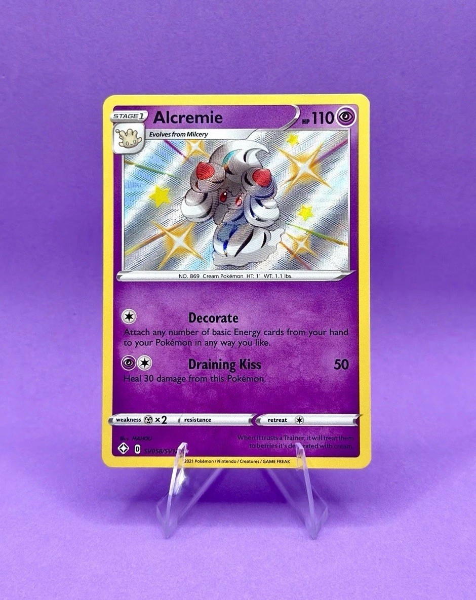 Alcremie SV058/SV122 Shiny Rare Shining Fates Shiny Vault Pokemon Near Mint