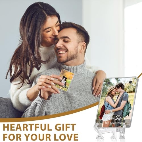 Father’s Day Car Picture Holder for Car Visor Clip Acrylic Magnetic Photo