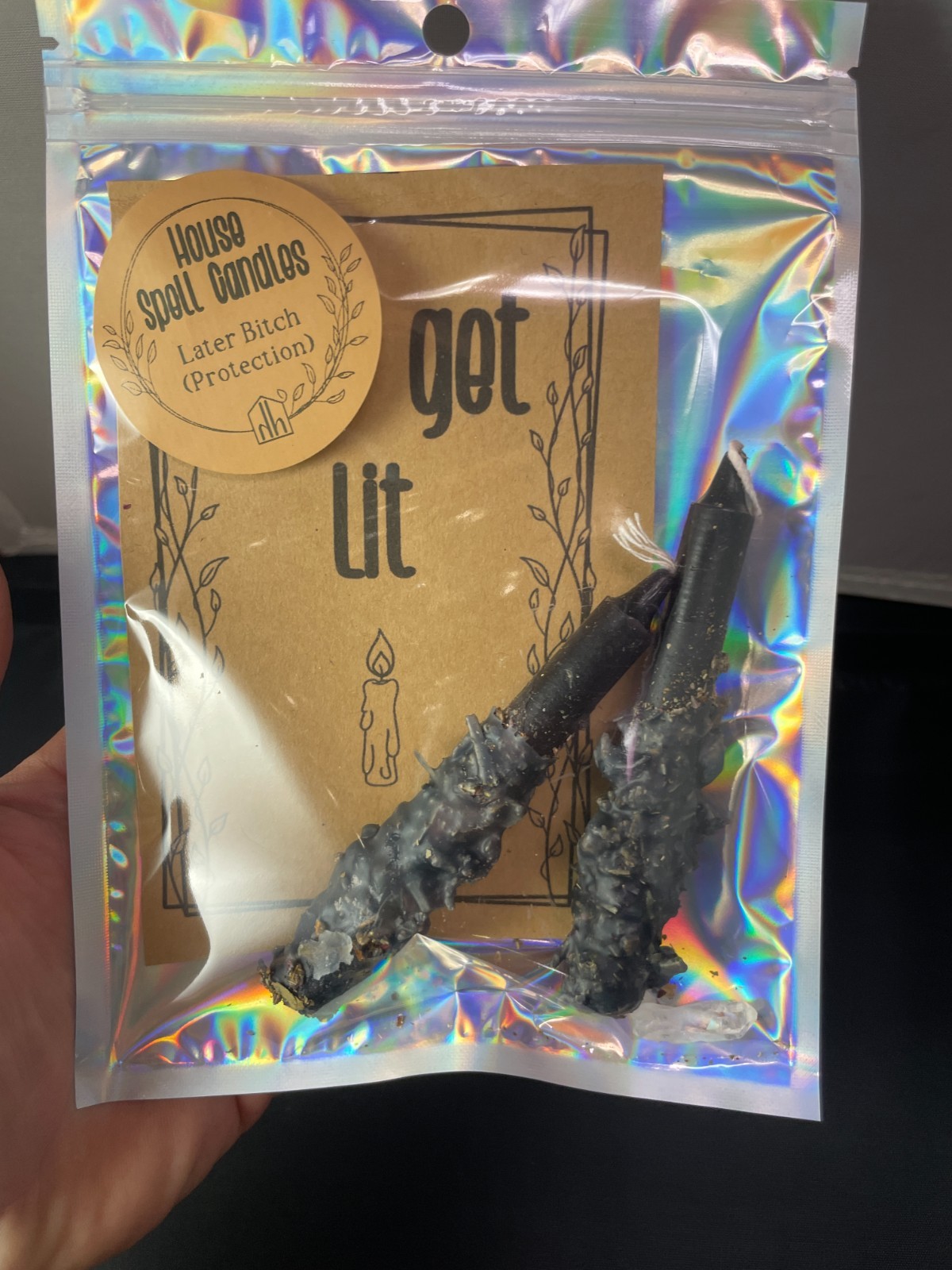 The Mystic Wick House Spell Candles “Later Bitch” Protection Ritual Kit