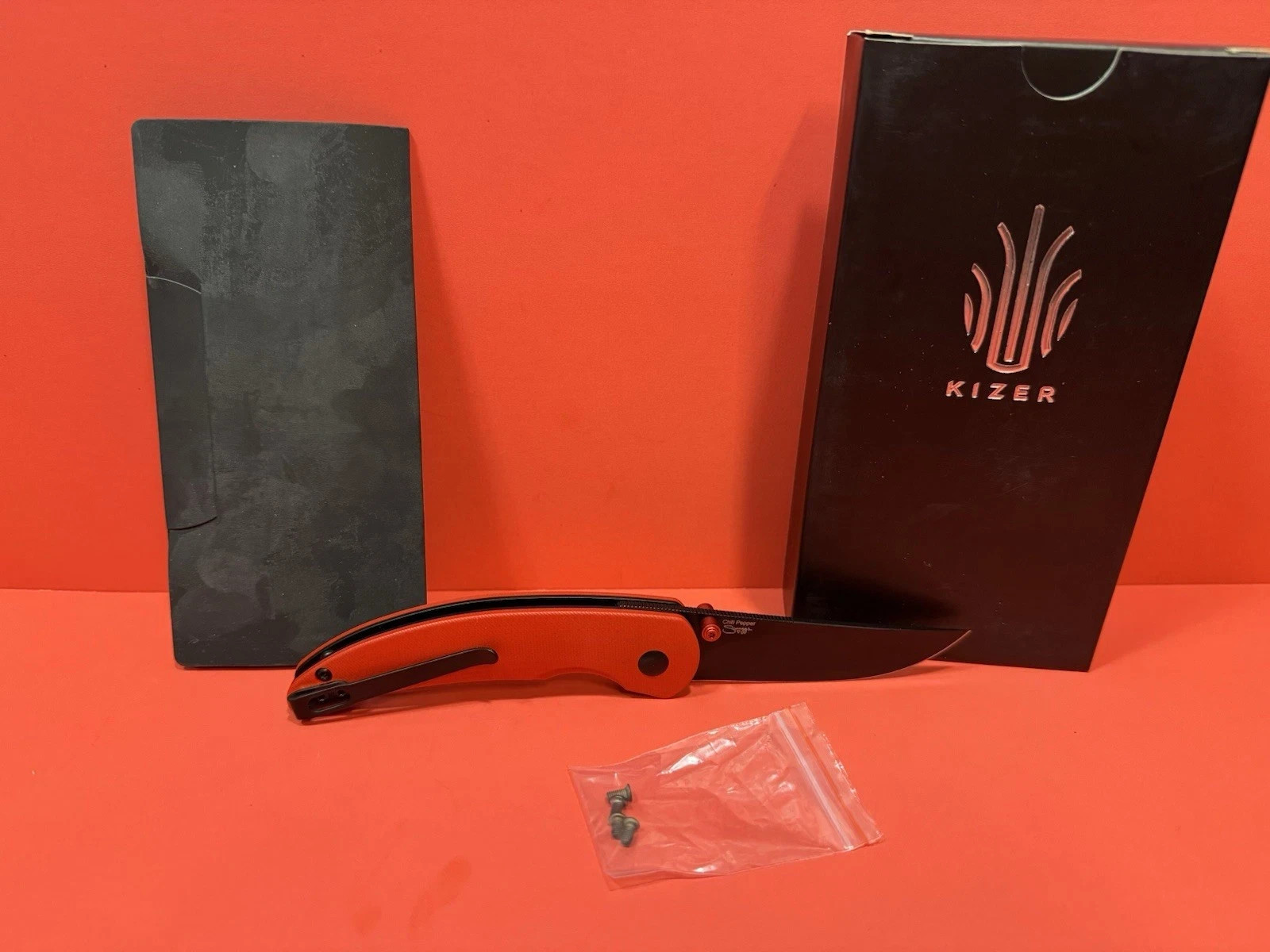 Kizer Genie Folding Knife + Kizer HIC-CUP Folding Pocket Knife + Kizer Chili Pep