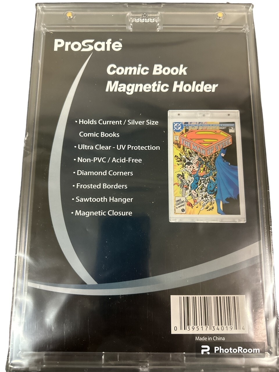 Pro Safe Current Size Comic Book Magnetic Holder – UV Protected – Wall Hanging