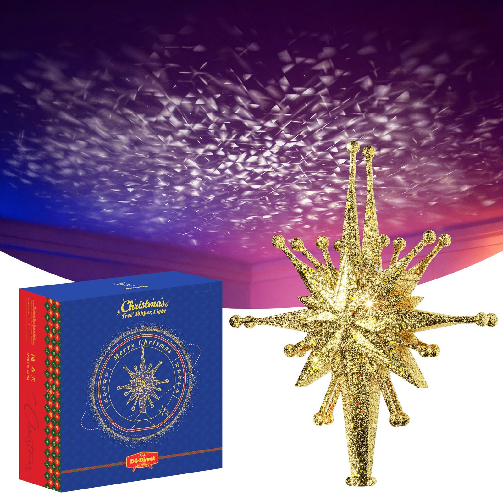 2025 Upgraded 10 inches (L) x 4 (W) x 11 (H), Starlight Gold