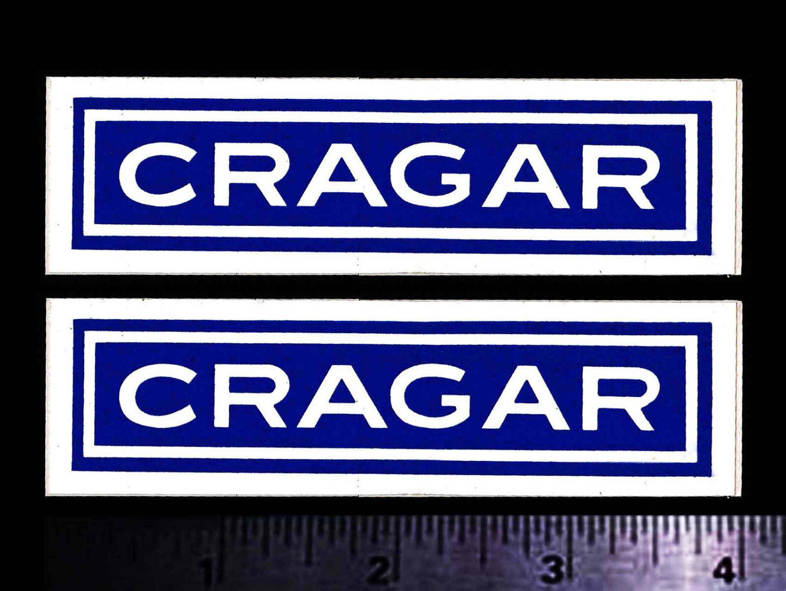 CRAGAR – Set of 2 Original Vintage 1960’s 70’s Racing Decals/Stickers