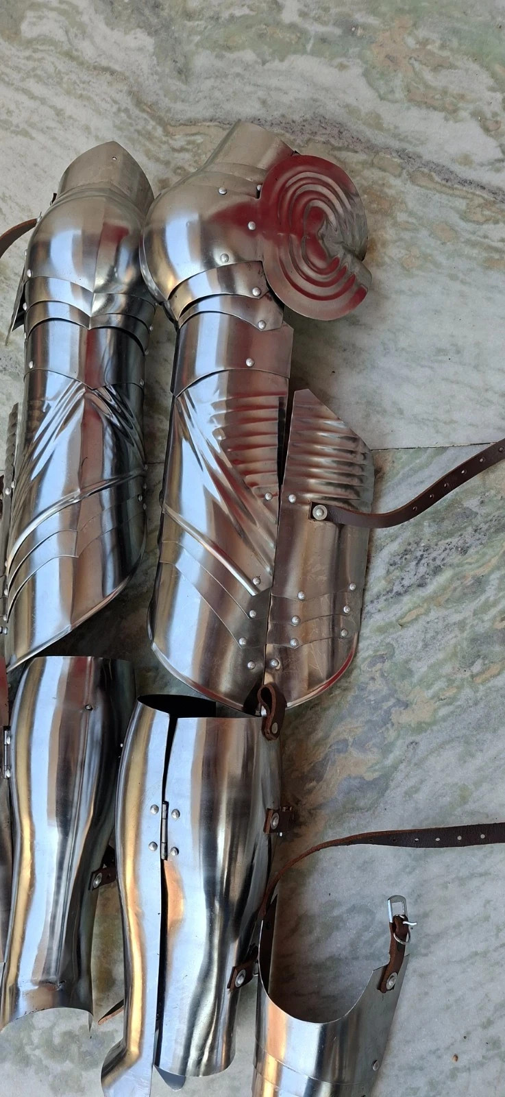 German Gothic Knight Leg Armor Full Steel Gothic Guards Handmade Medieval