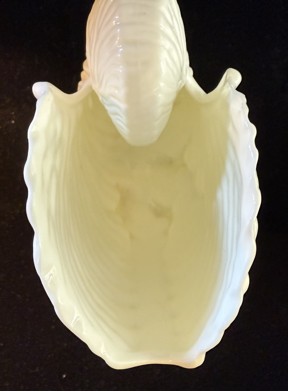 ROYAL WORCESTER ENGLAND NAUTILUS SHELL ON CORAL BASE VASE