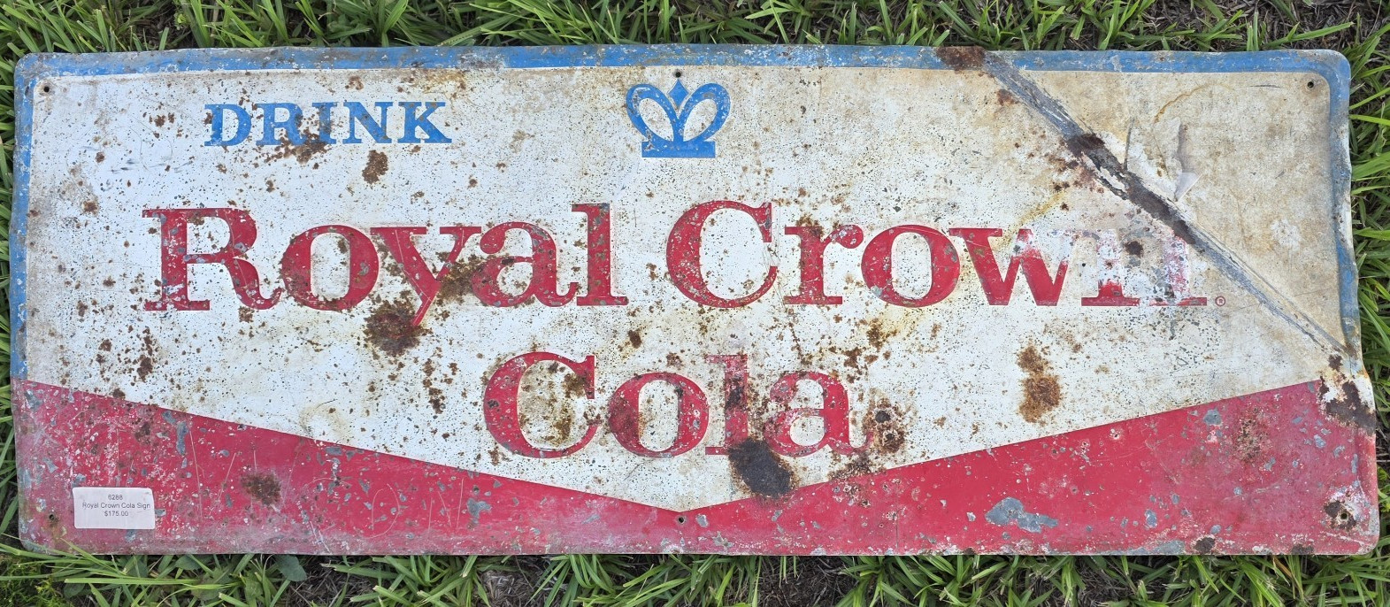 Royal Crown Cola Vintage Drink RC Cola Metal Soda Advertising Sign
