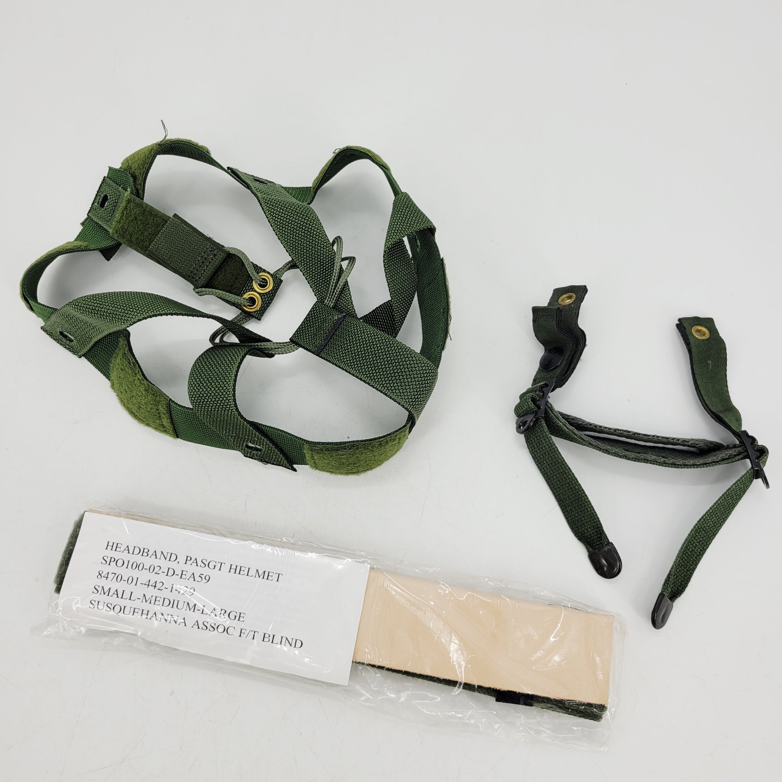 PASGT OD Green Helmet Chin Strap – Headband – Large Suspension