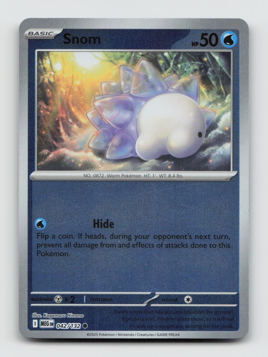Snom 042/132 Common MEG Mega Evolution Pokemon Reverse Holo NM/M