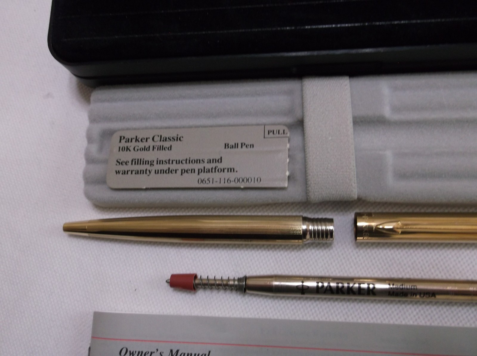 PARKER CLASSIC 10K GOLD FILLED BALLPOINT PEN / MADE IN USA