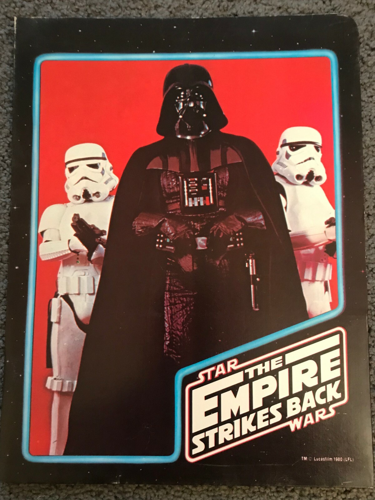 STAR WARS THE EMPIRE STRIKES BACK DARTH VADER PORTFOLIO FOLDER 1980 NEW