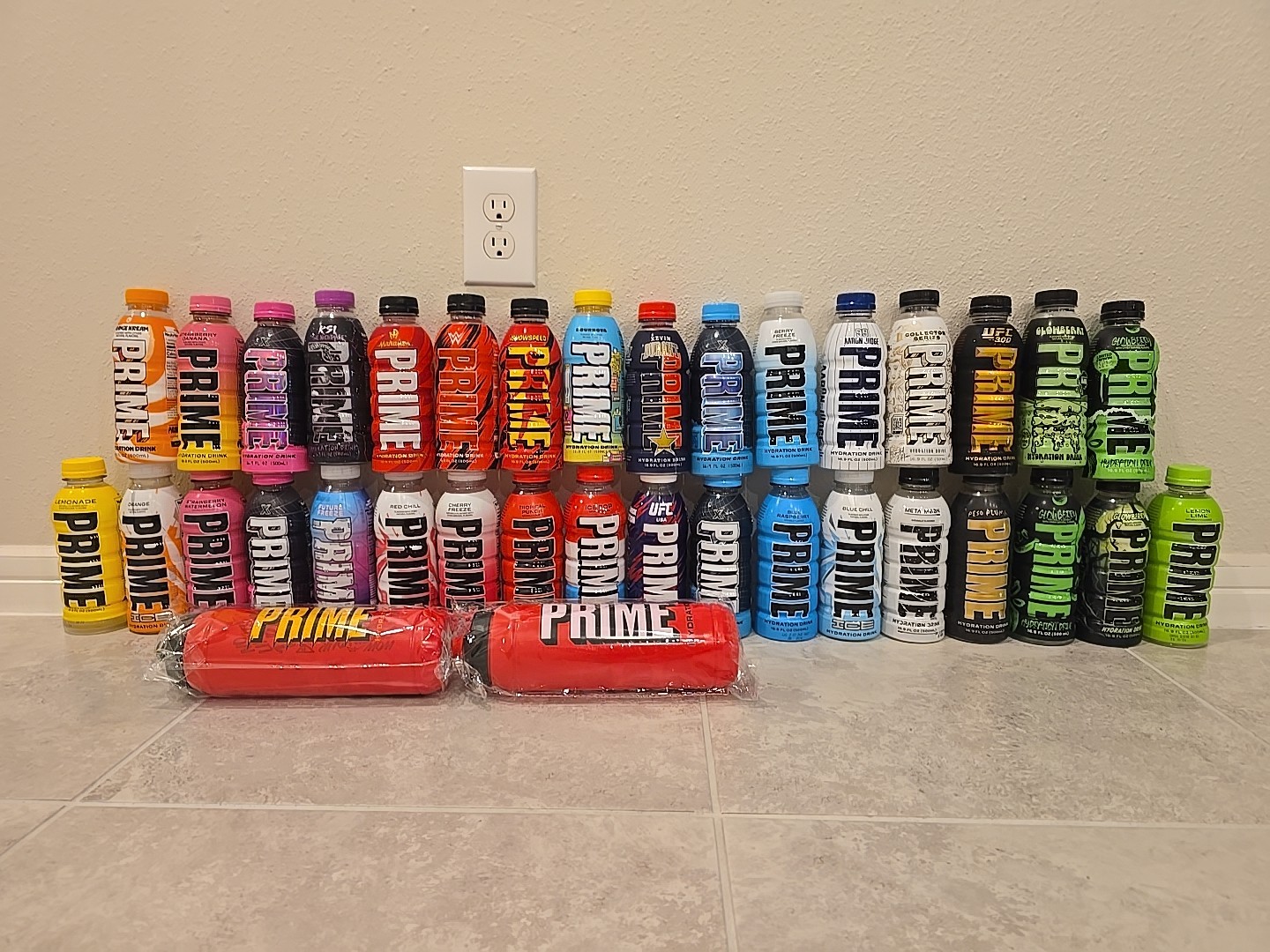 Super Rare Prime Hydration Collection 34 Bottles all sealed shiping worldwide