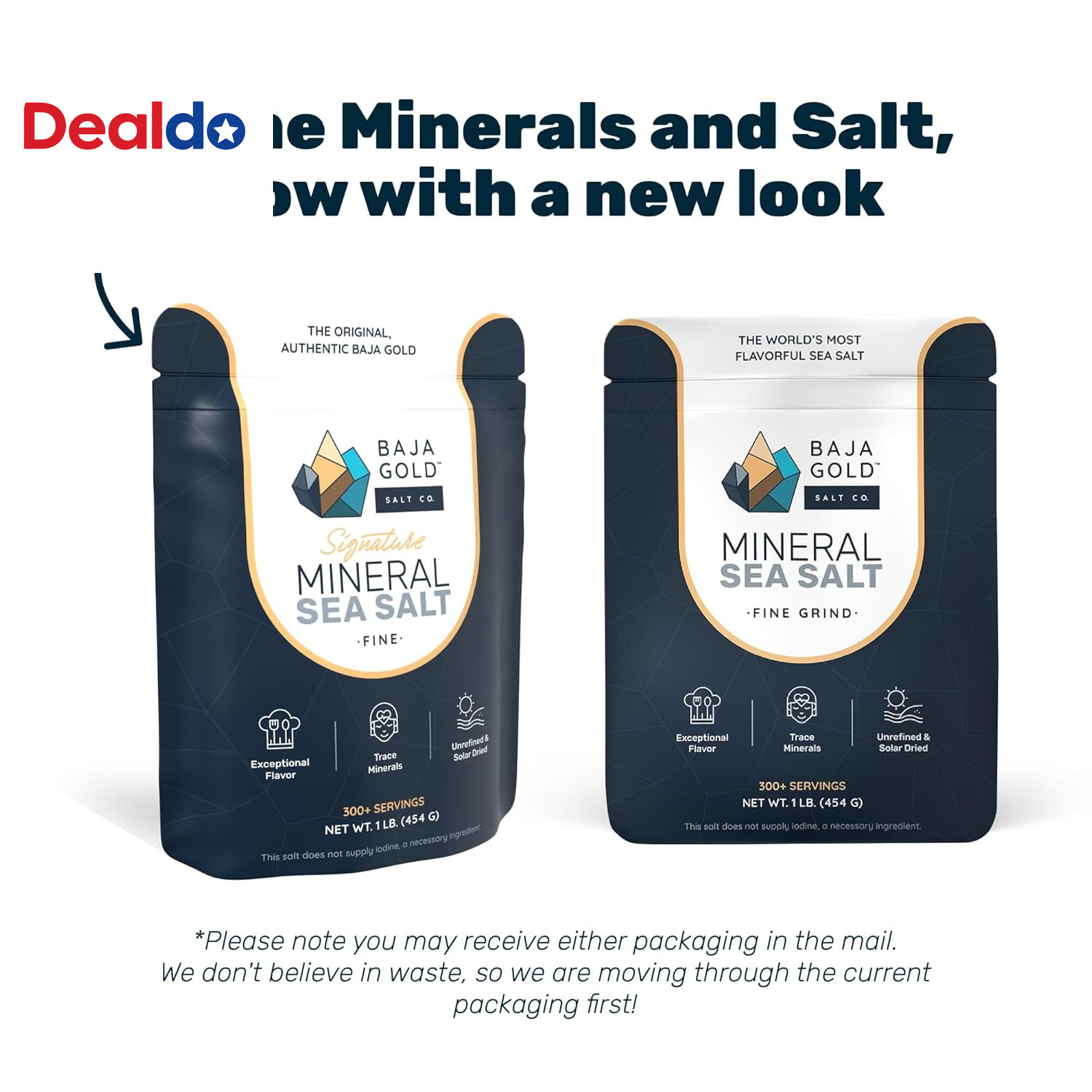 Mineral Sea Salt – Recommended by Gary Brecka – Fine Grind Salt for Cooking & Ba