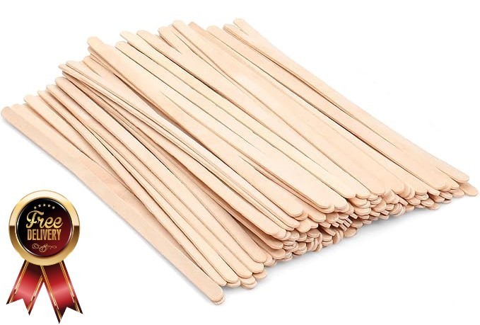 Wooden Coffee Stirrers Coffee Stir Sticks 7.5 Inch 100pcs Disposable Birch Woo