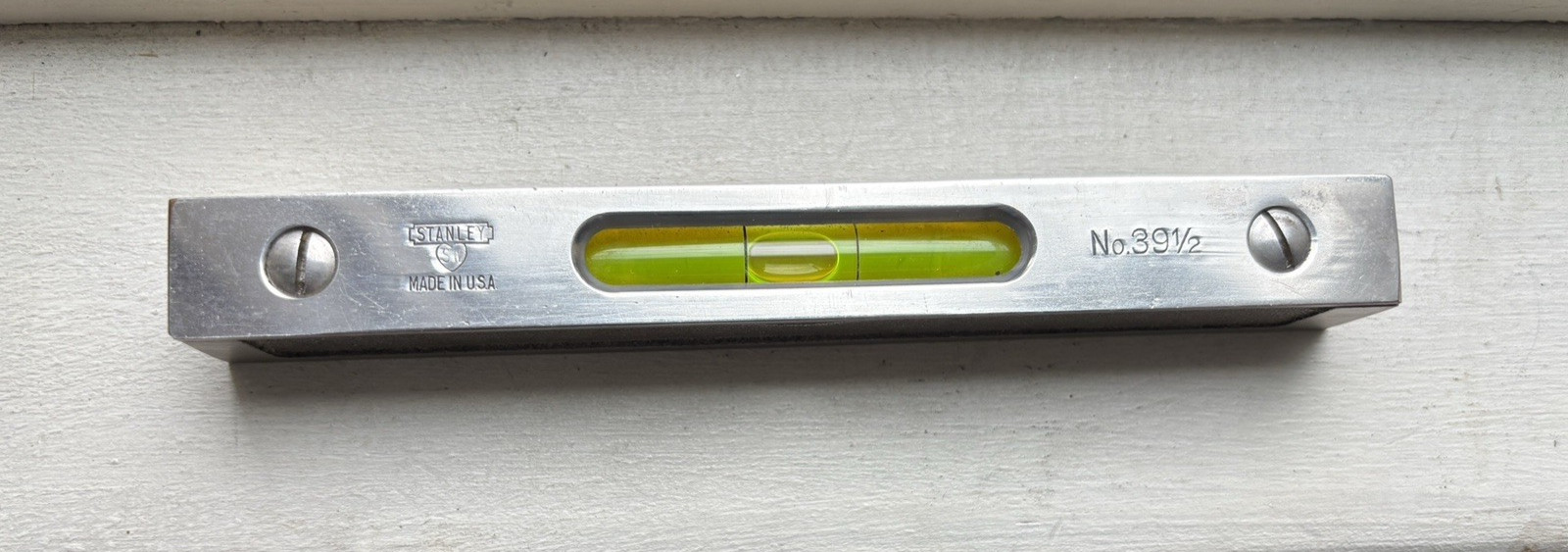 STANLEY # 39 1/2 LEVEL 6 INCHES LONG SWEETHEART LOGO VERY GOOD CONDITION