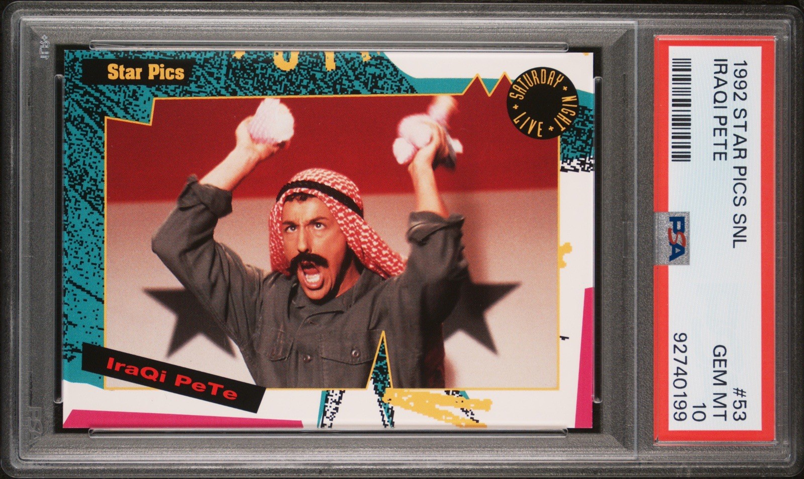 PSA 10 Adam Sandler Rookie Card 1992 Star Pics SNL Saturday Night Live #53 Funny