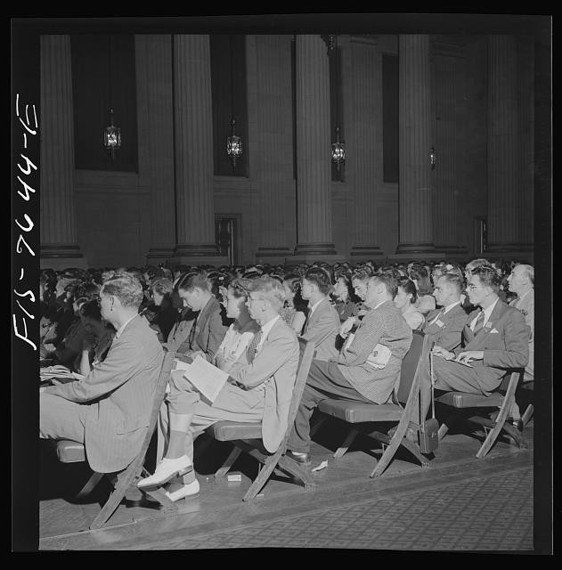 Washington D.C. 1942 International Youth Assembly General View Audience