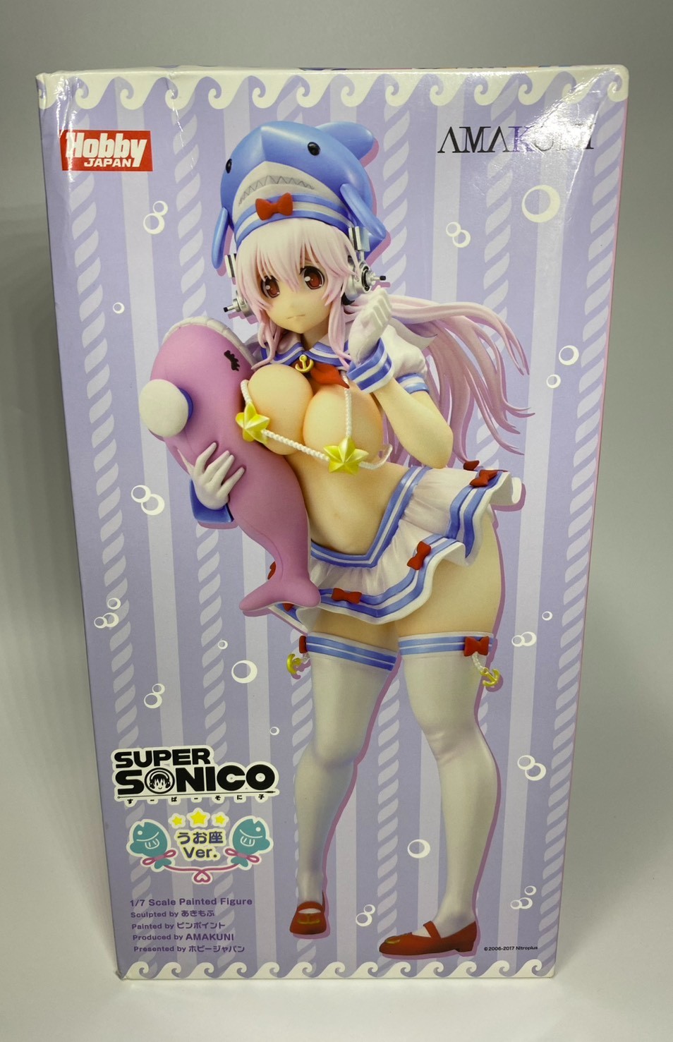 Super Sonico Pisces Ver. 1/7 Figure AMAKUNI Hobby Japan [Unopened] *Box Damaged*