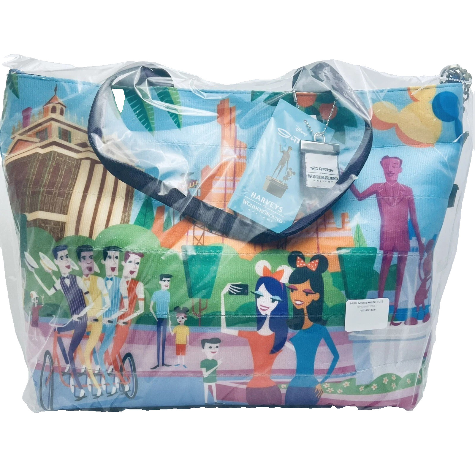 Disney Parks Harveys Disneyland Shag Main Street USA Panorama Tote Bag NEW