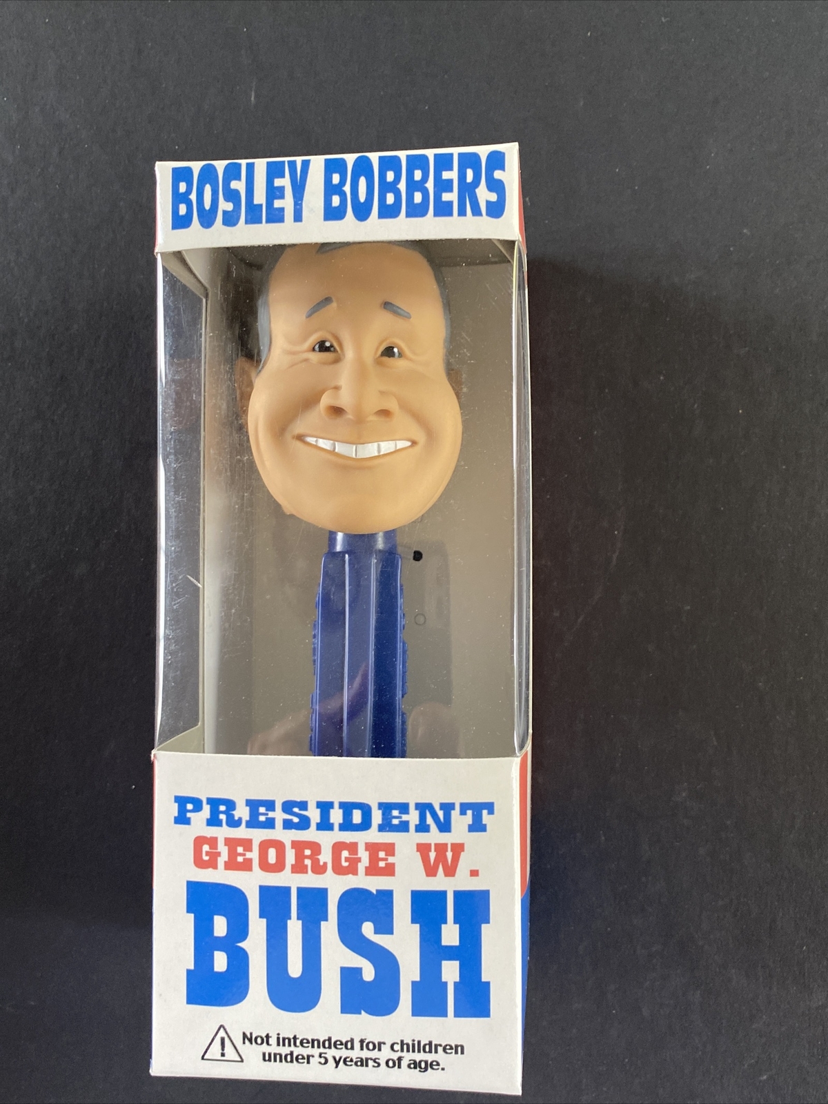 RARE George W Bush President Bosley Bobbers BobbleHead Pezident NIB
