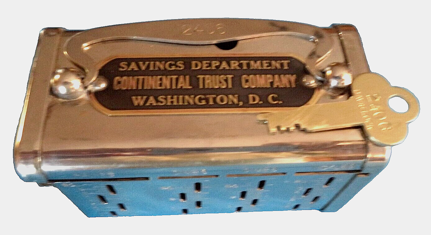BANKERS SERVICE CORP. $5 GOLD SLOT BANK CONT. TRUST of WASHINGTON, D.C. 1 KEY