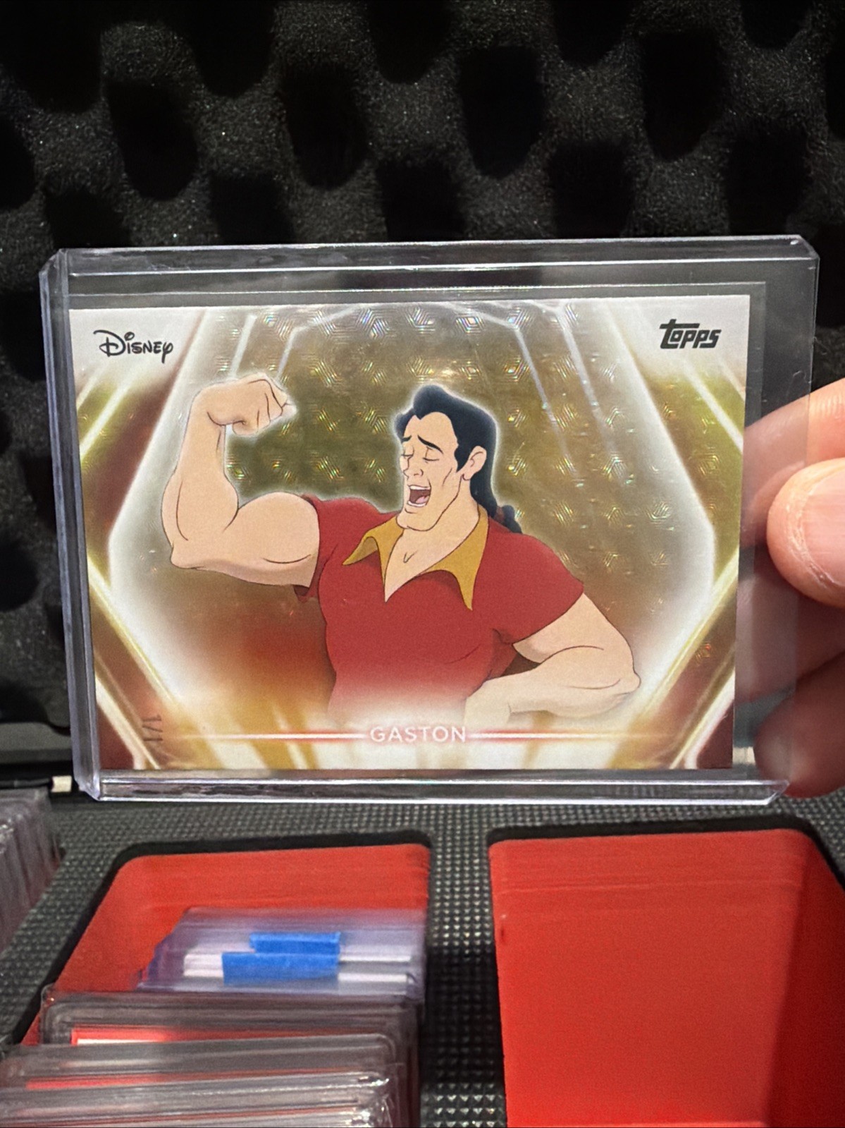2026 Topps Disney Gold Refractor Gaston Card 12 Numbered 1/1 Beauty & Beast