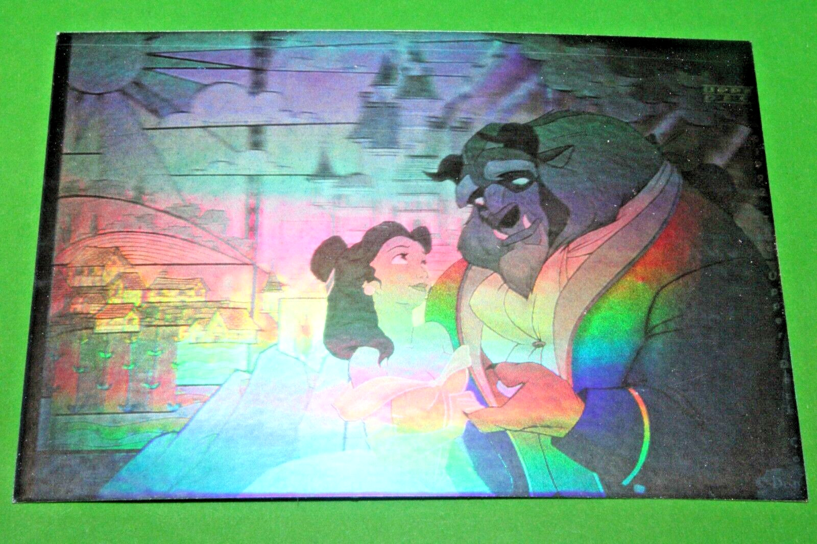 1992 BEAUTY AND THE BEAST UPPER DECK HOLOGRAM INSERT 9 CARD SET DISNEY