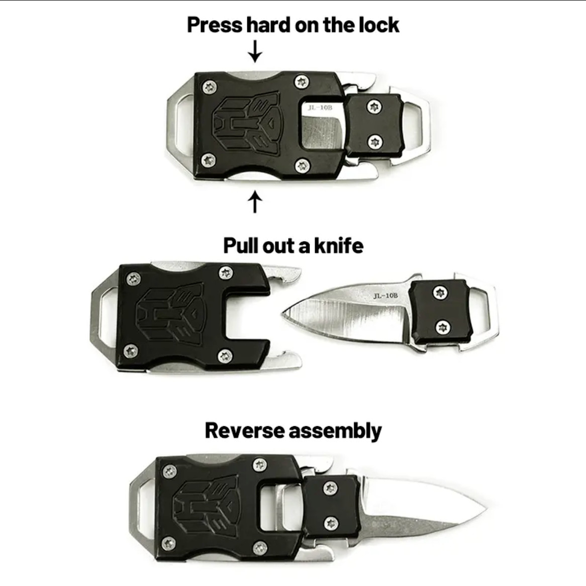 Mini portable Pocket Knife Blade Pocket Hunting Keychain High Hardness Steel