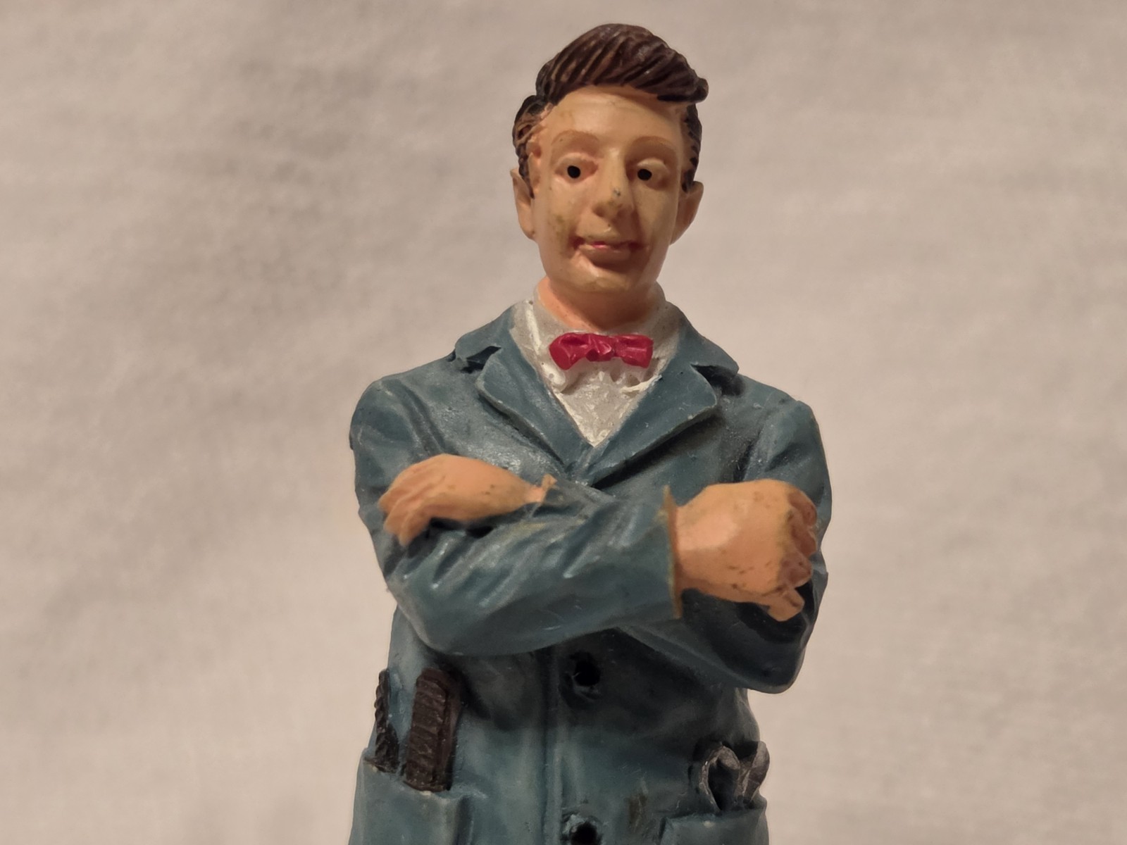 Lemax Doctor Nurse Barber Carpenter Grocery Boy Christmas Village (5 Lot)