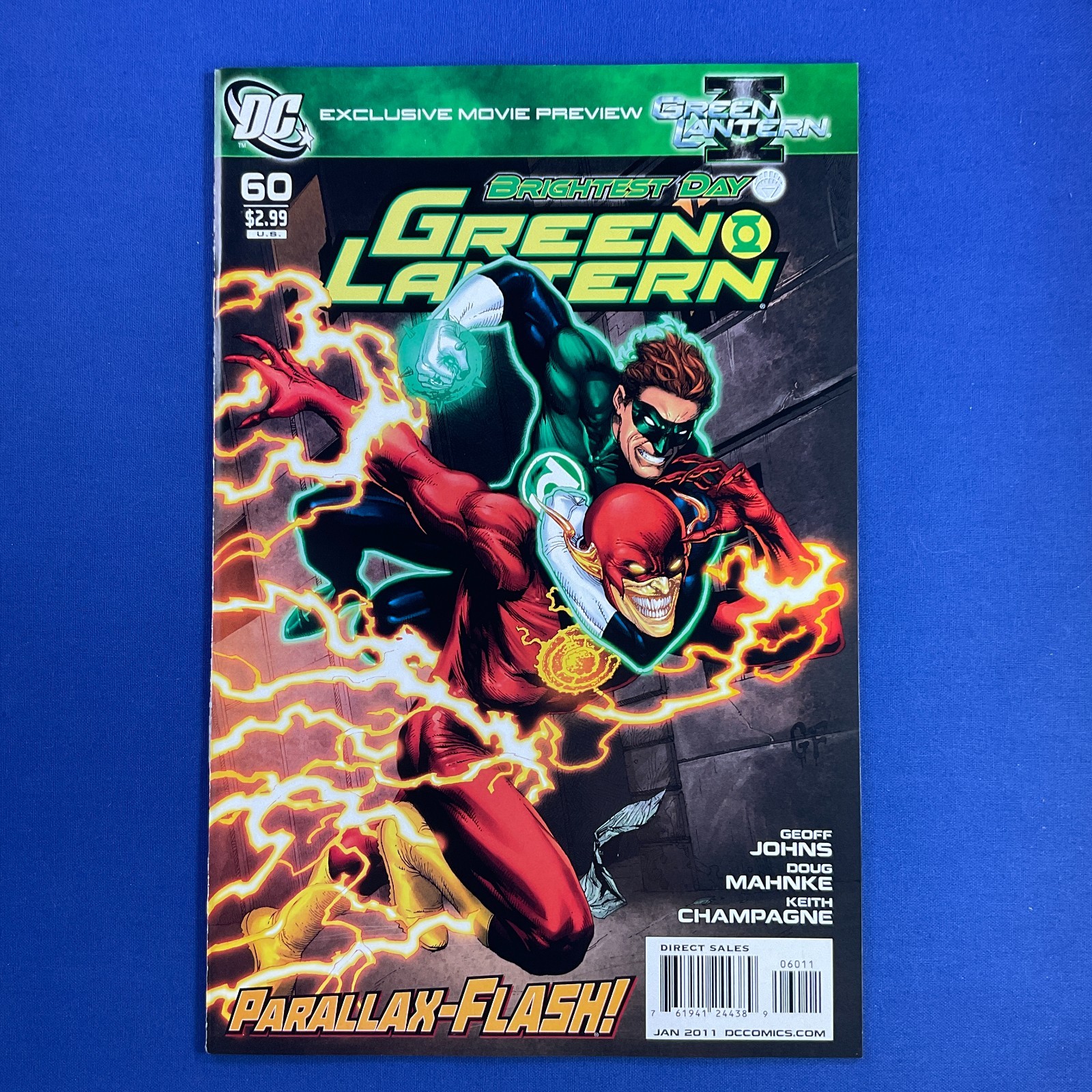 Green Lantern #60 vs Parallax Flash DC Comics 2011 Brightest Day
