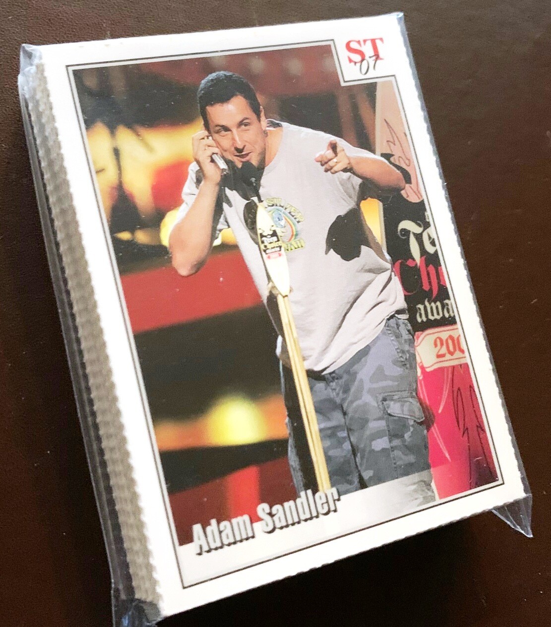 (one) ADAM SANDLER Teen Choice Comedian Award 2007 Spotlight Tribute Card