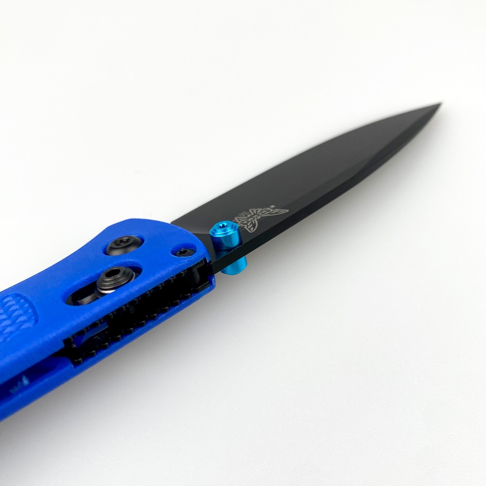 Benchmade 535-Custom Bugout Knife Blue Grivory Handle S30V Folding Knife