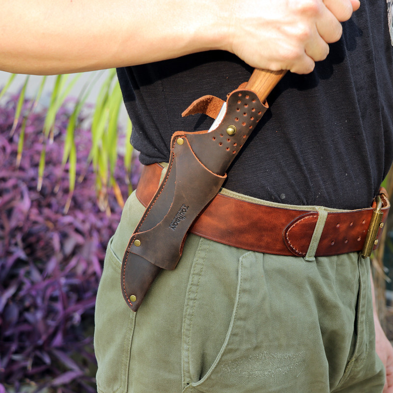 TOURBON Leather Hunt Knives Sheath Fixed Blade Horizontal/Vertical Belt Holder