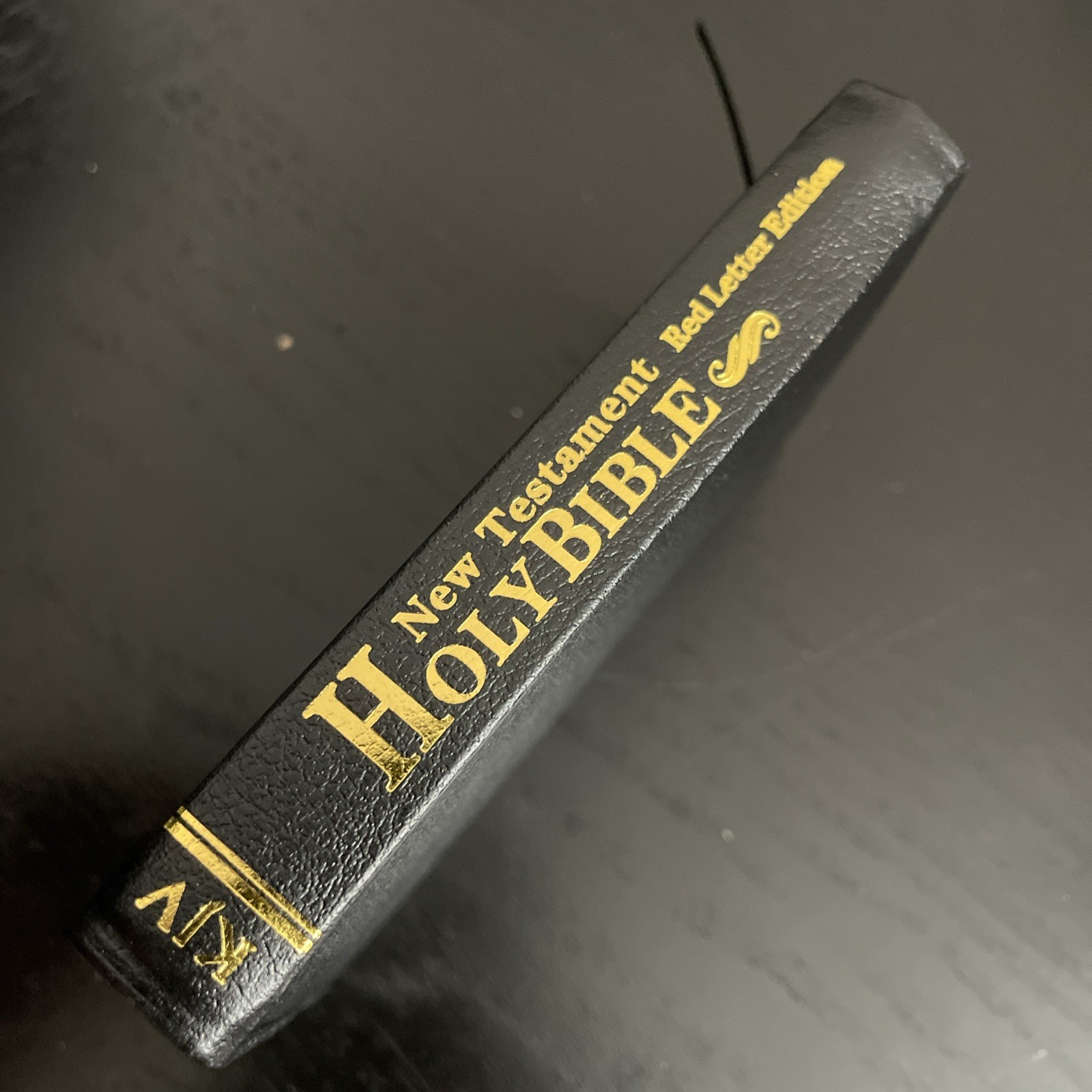 Holy Bible New Testament Red Letter Edition Black Cover Pocket Book Small Size