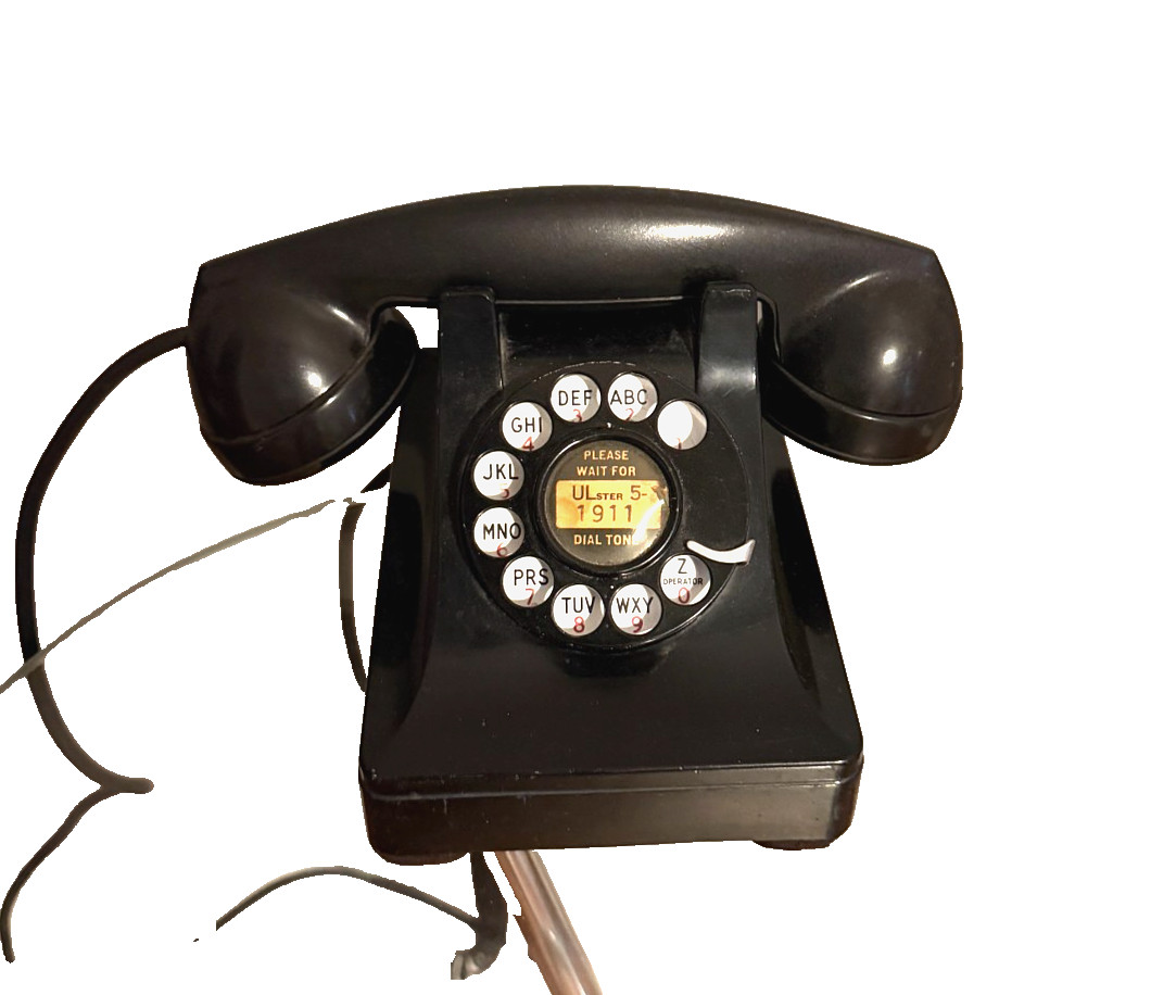 1930’s Vintage Rotary Phone Bell Systems 302 Zinc