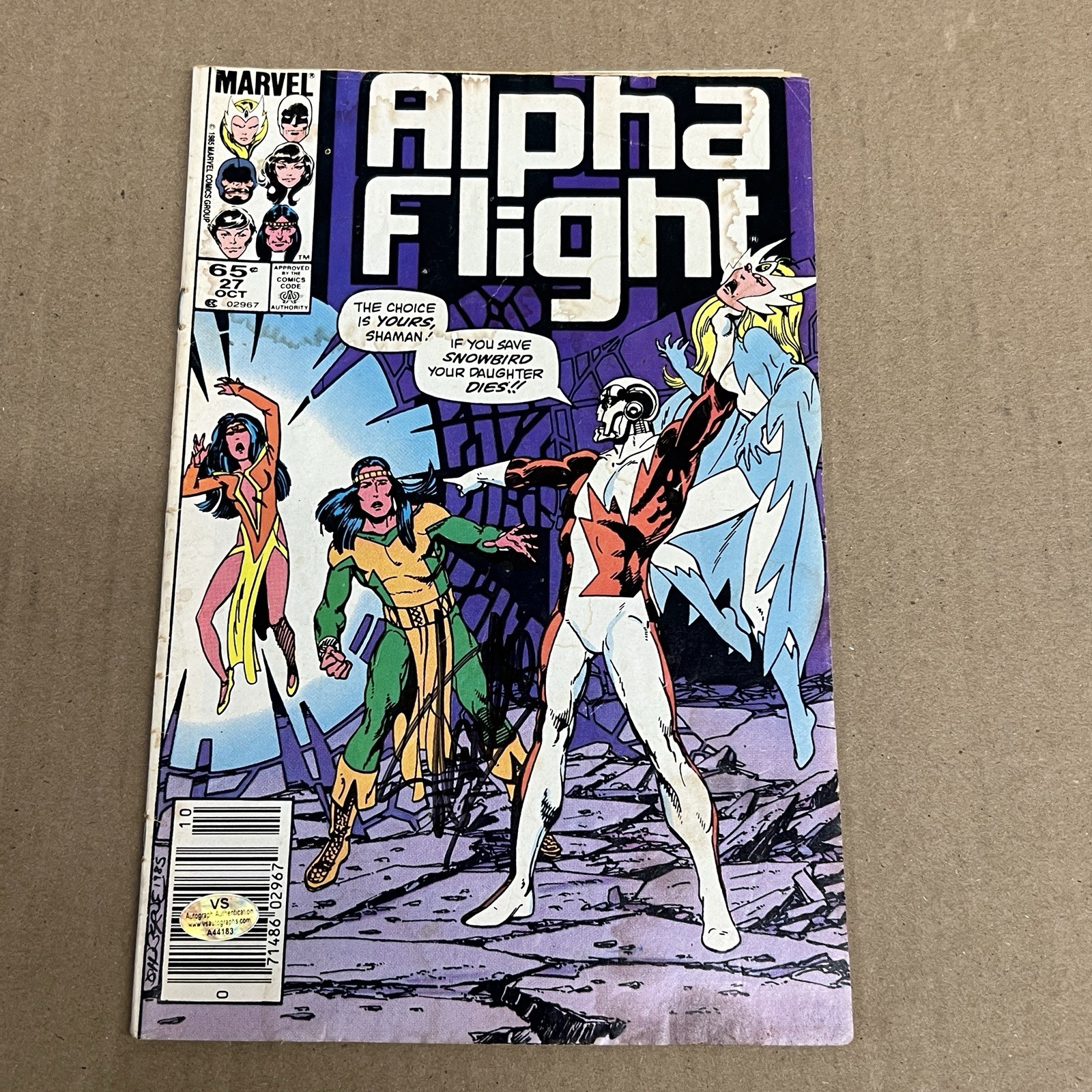 Stan Lee Signed Photo Autographed Alpha Flight Comic Book w/COA