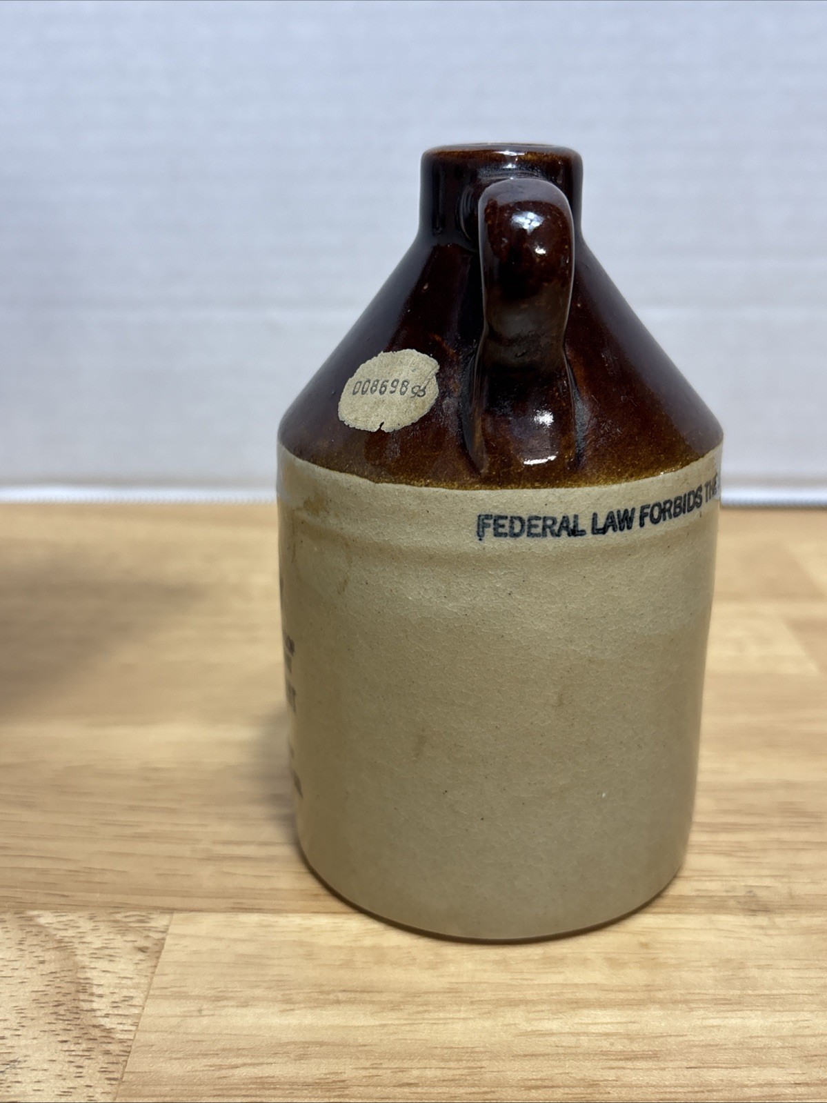 Vintage McCormick Platte Valley Straight Corn Whiskey Jug Weston, MO Empty, 5”