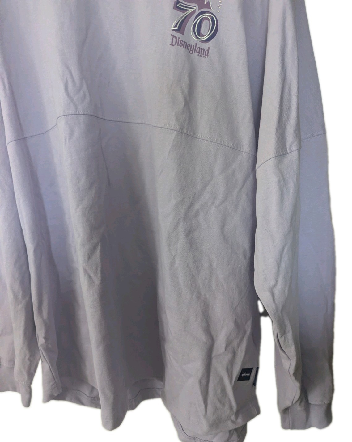 NEW Disneyland 70th Anniversary Lavender Spirit Jersey Pullover Sweatshirt XXL