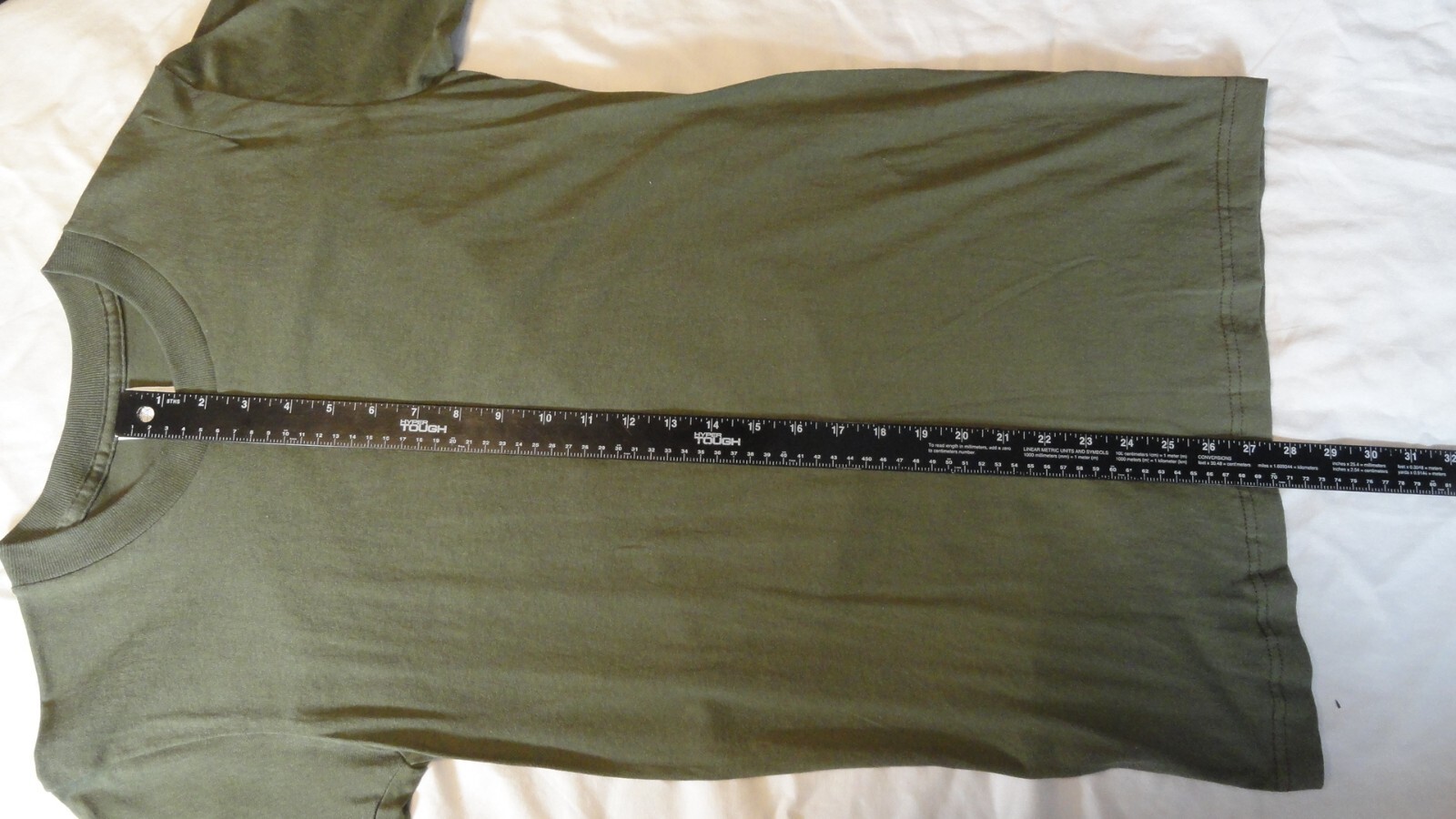 IRREGULAR OG OLIVE GREEN USMC US MARINE CORP T SHIRT 100% COMBED COTTON SMALL