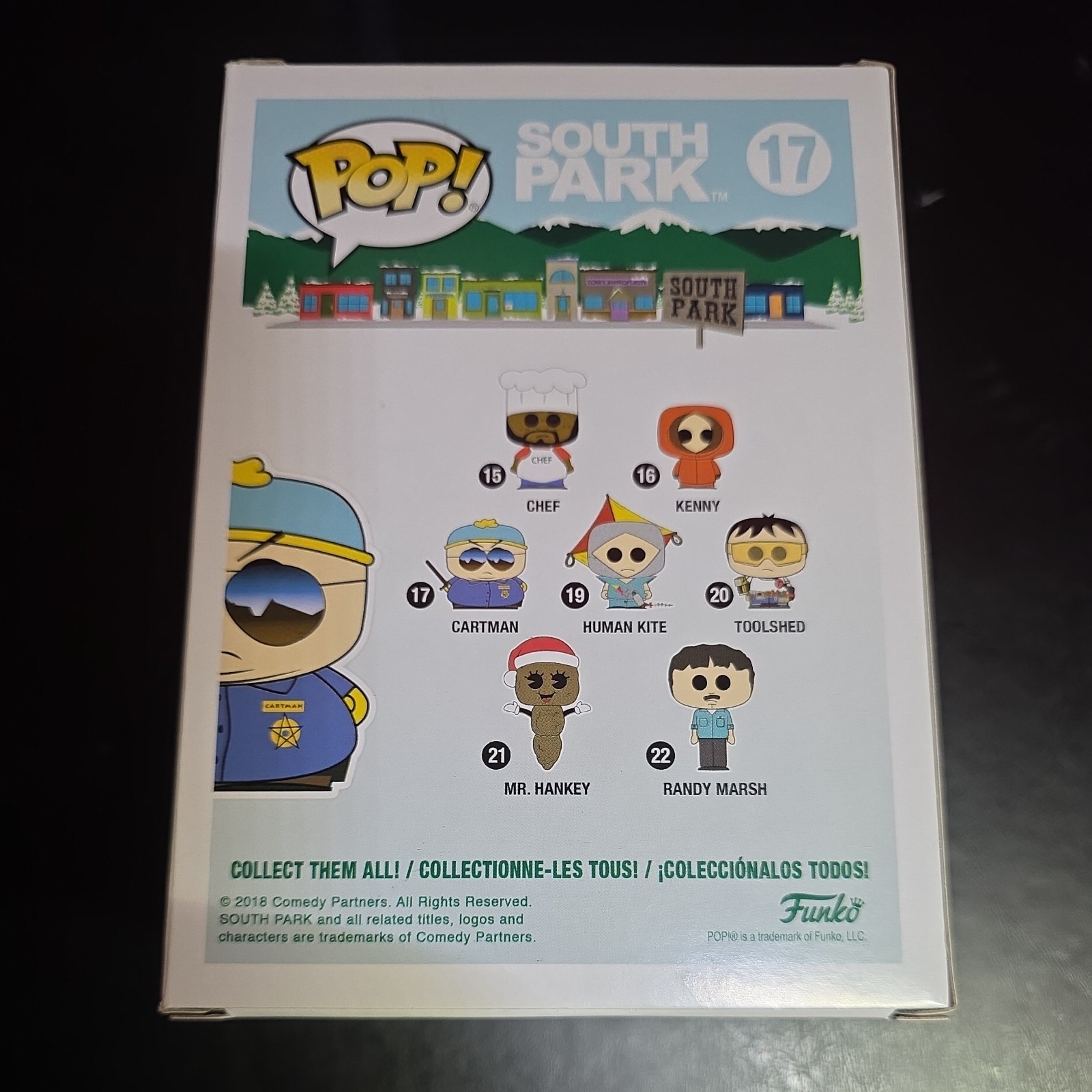 Funko Pop South Park Eric Cartman Officer 17 Trey Parker Vinyl Figure