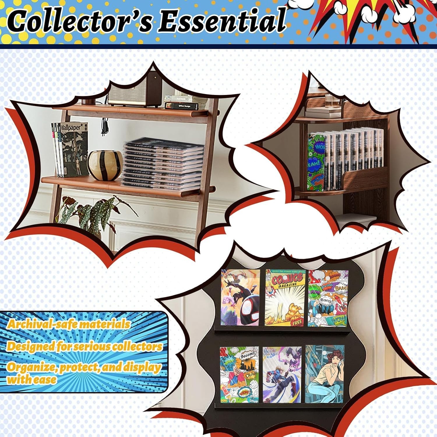 20-Pack Current Comic Book Bags and Boards Set Archival Safe Clear Sleeves