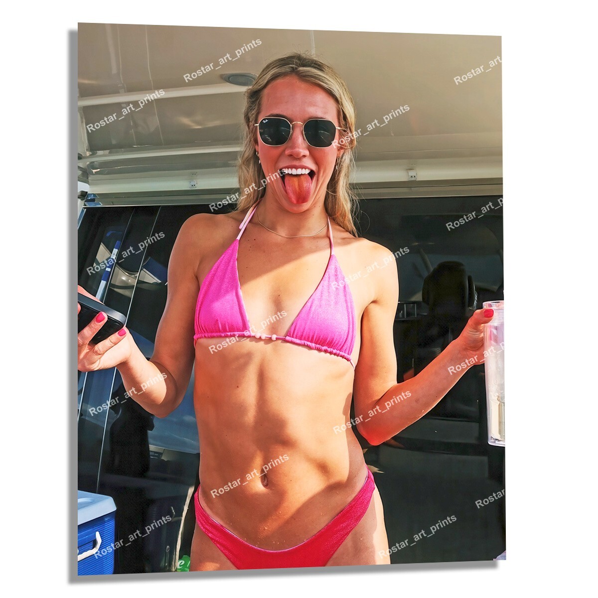 8×10 LEXIE HULL Sexy Bikini Candid Indiana Fever EXCLUSIVE Photo Print LHU002