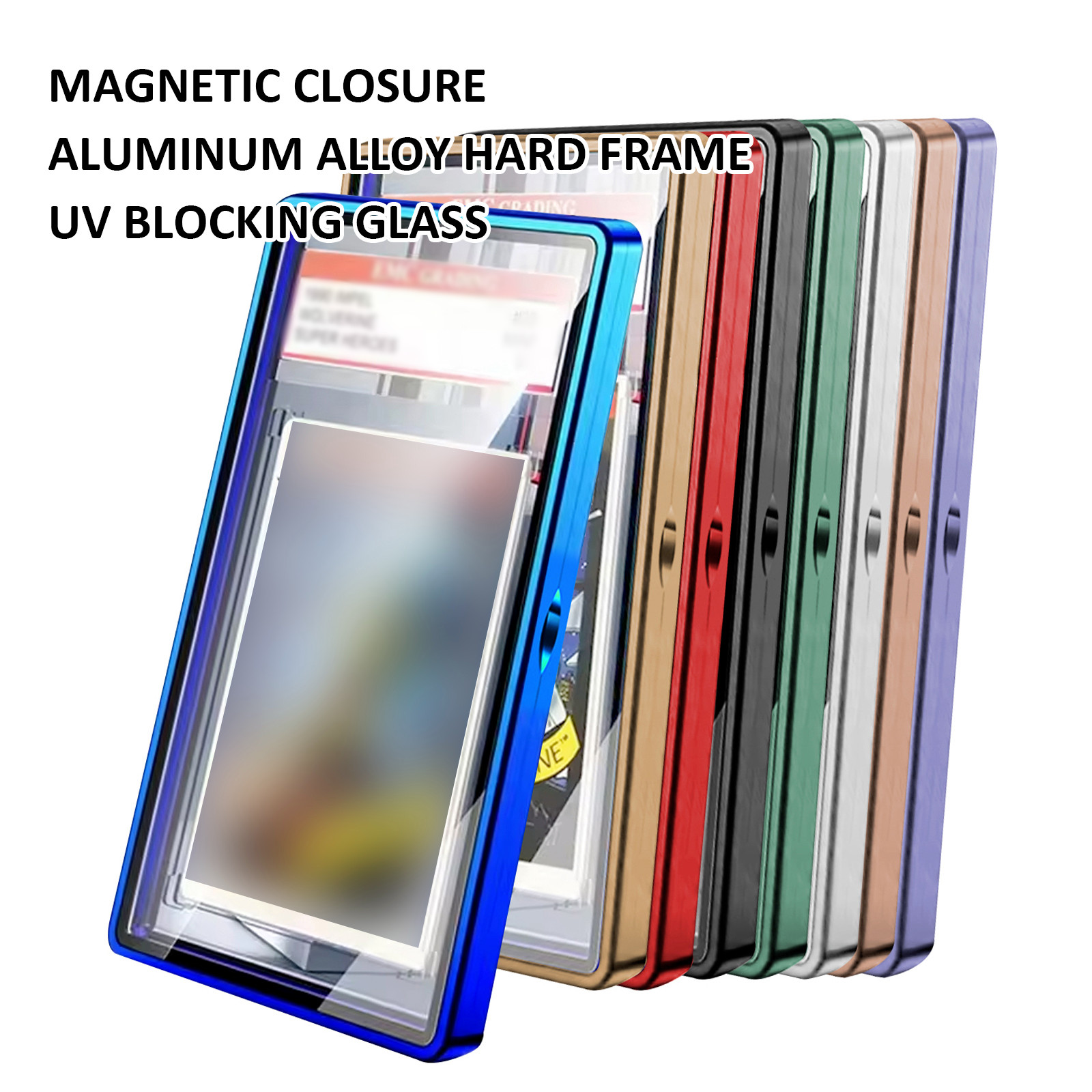 Magnetic Slab Case Protector for PSA BGS Graded Cards Stackable Metal Bumper