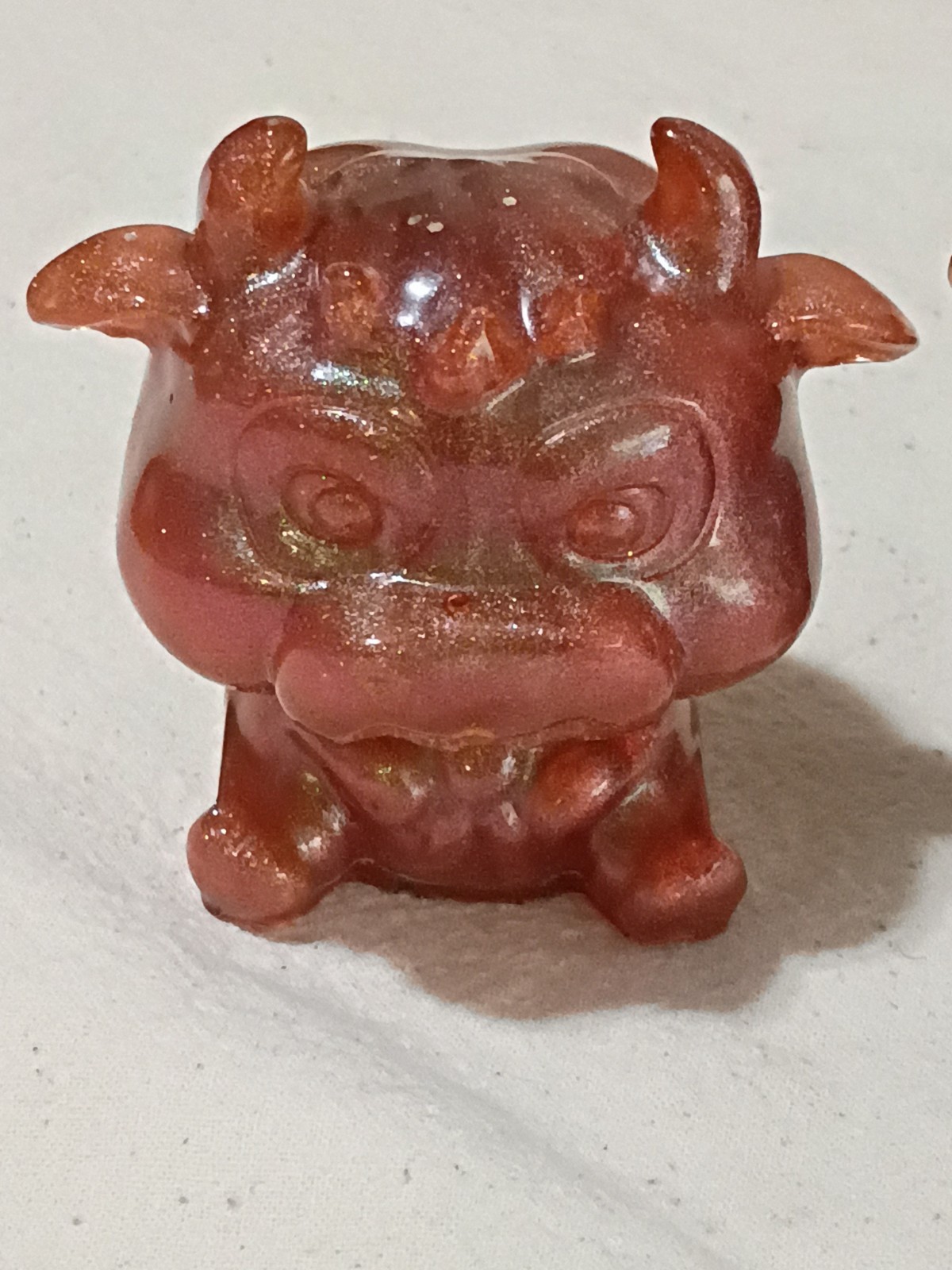 Lot Of Hand Made Epoxy Resin Cows