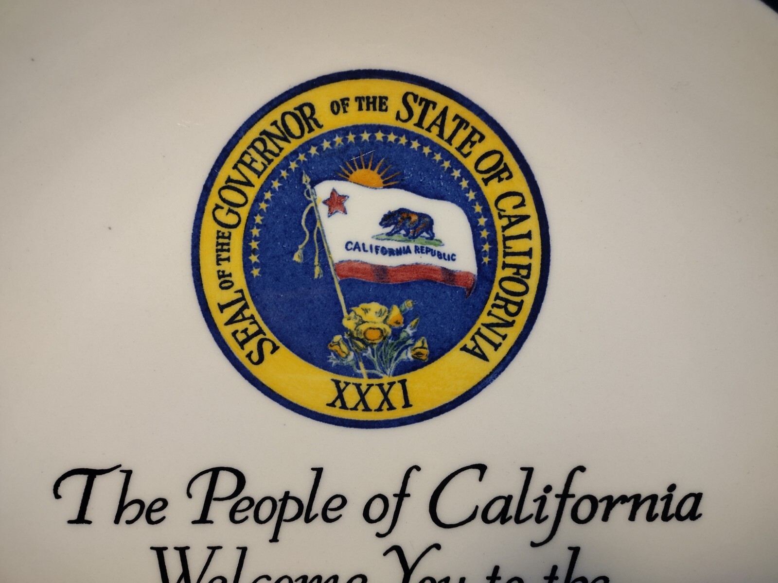 Vintage 1956 Republican National Convention Calif. Souvenir Plate