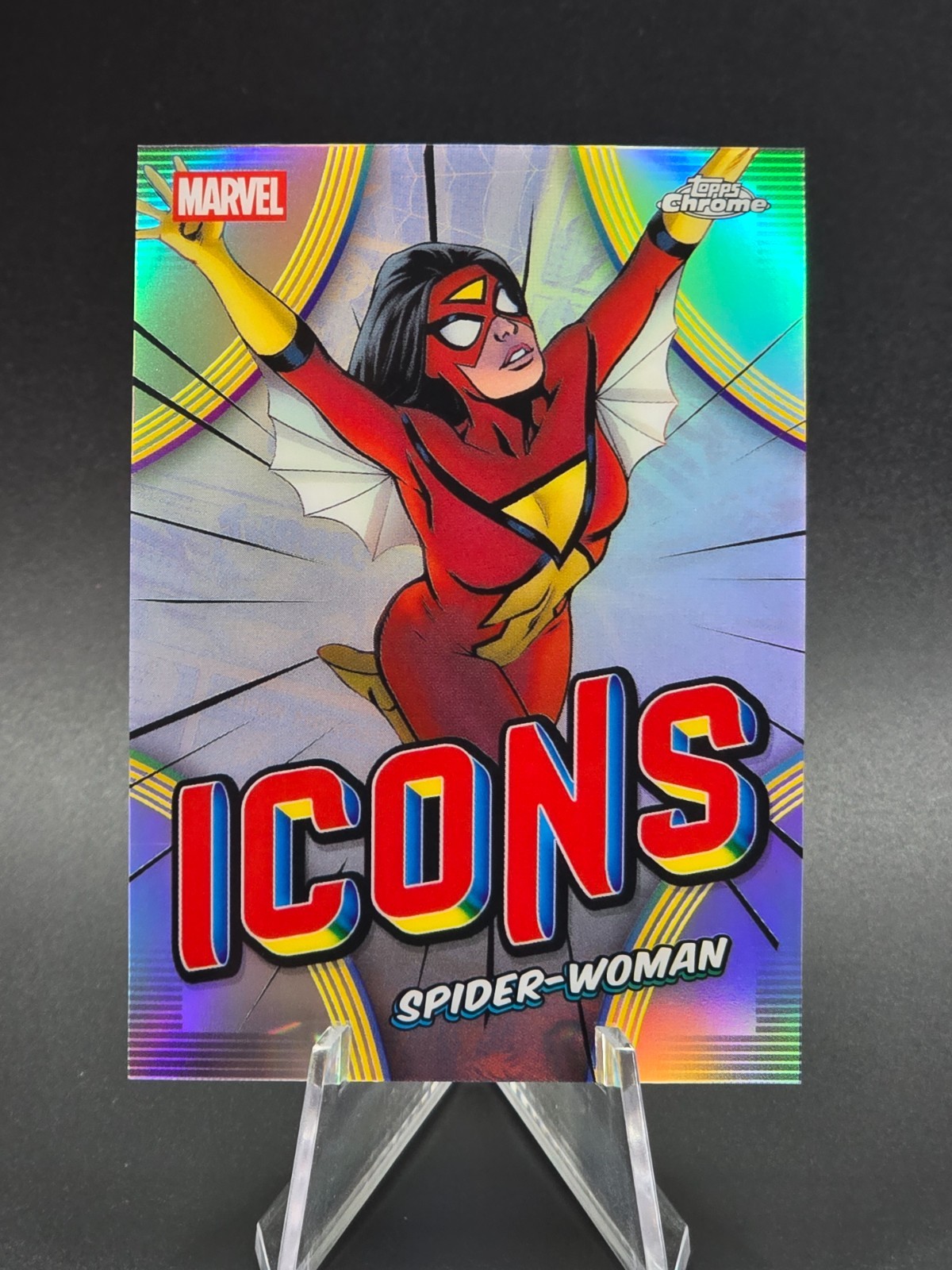 2026 Topps Chrome Marvel SPIDER-WOMAN Icons Refractor MI-19